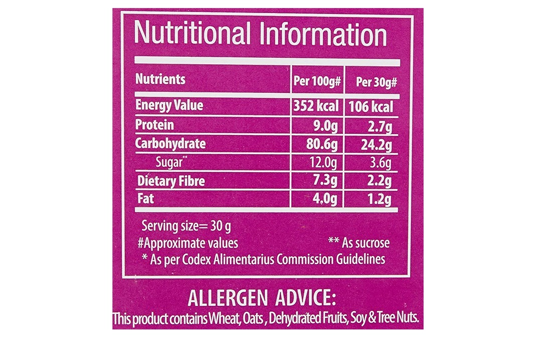Bagrry's Crunchy Muesli Fruit & Nut With Cranberries   Box  480 grams